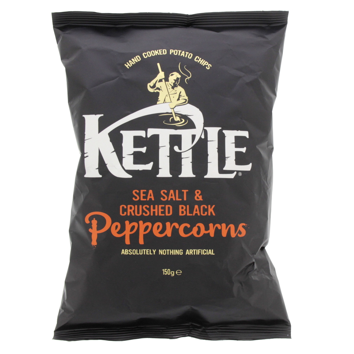 Kettle Cooked Seasalt & Black pepper Chips 150g