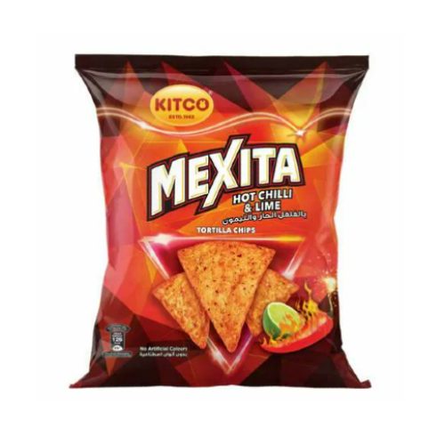 Mexita Tortilla Hot Chili & Lime Chips 180g