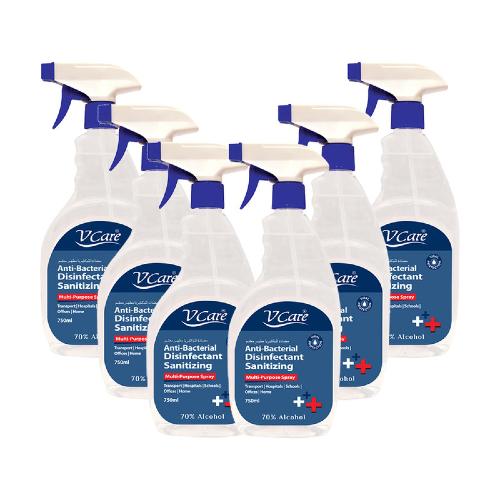 V Care Sanitizing Spray 750ml (Pack of 6)