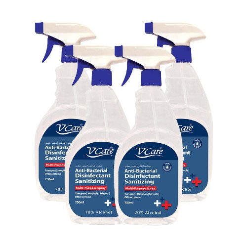V Care Sanitizing Spray 750ml (Pack of 4)