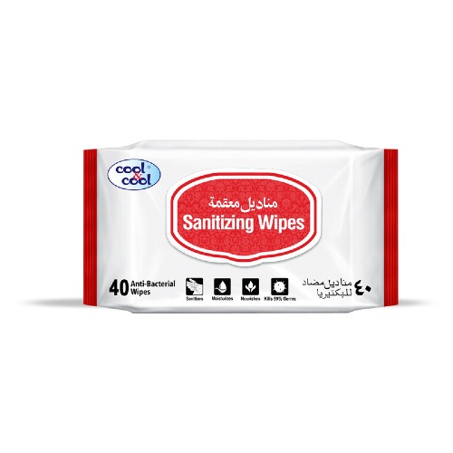 Sanitizing Wipes 40's With Lid