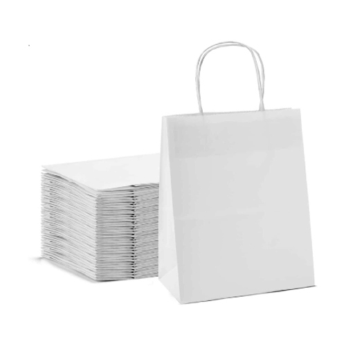 Medium White Paper Bags (Pack Of 20)