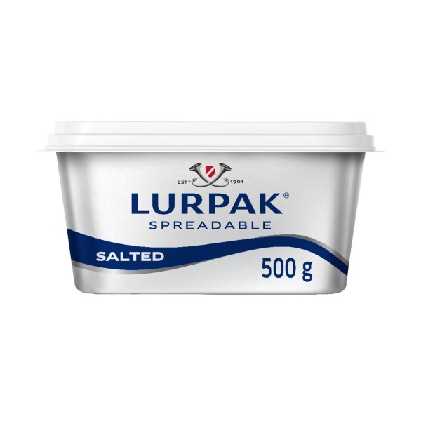 Lurpak Spreadable Salted Butter 500g
