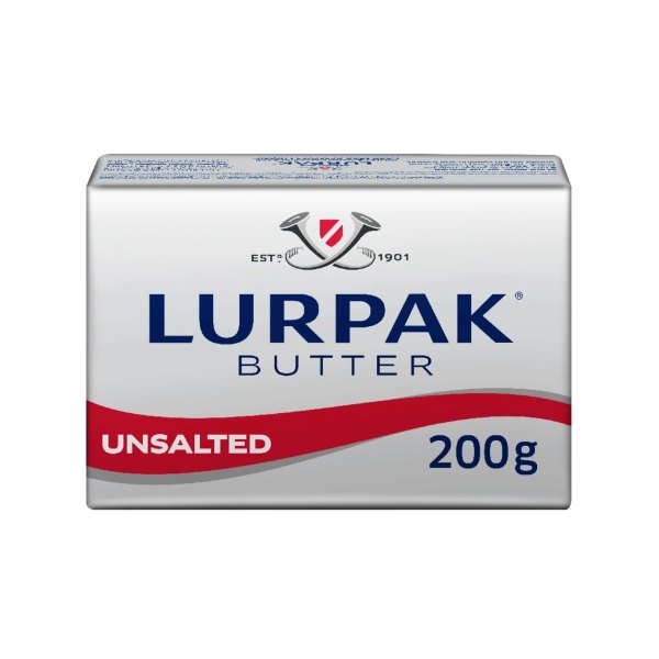 Lurpak Unsalted Butter Block 200g