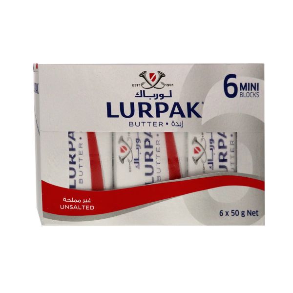 Lurpak Unsalted Butter Mini Blocks 50gx6