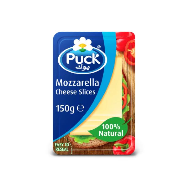 Puck Mozzarella Natural Cheese Slices 150g