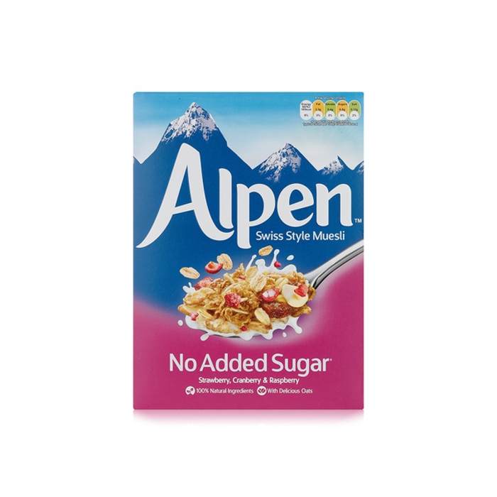 Alpen No Added Sugar Strawberry, Cranberry & Raspberry Flavoured Muesli 560g