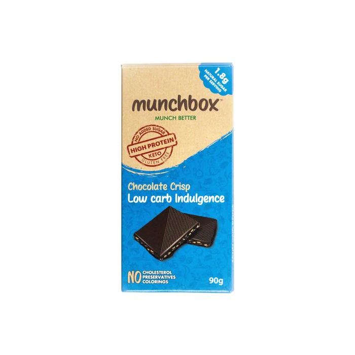 Munchbox Chocolate Crisp Low Carb Indulgence Keto Tablet 90g