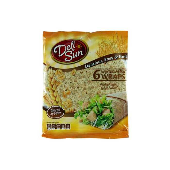 Deli Sun Whole Wheat Wraps Tortilla 360g