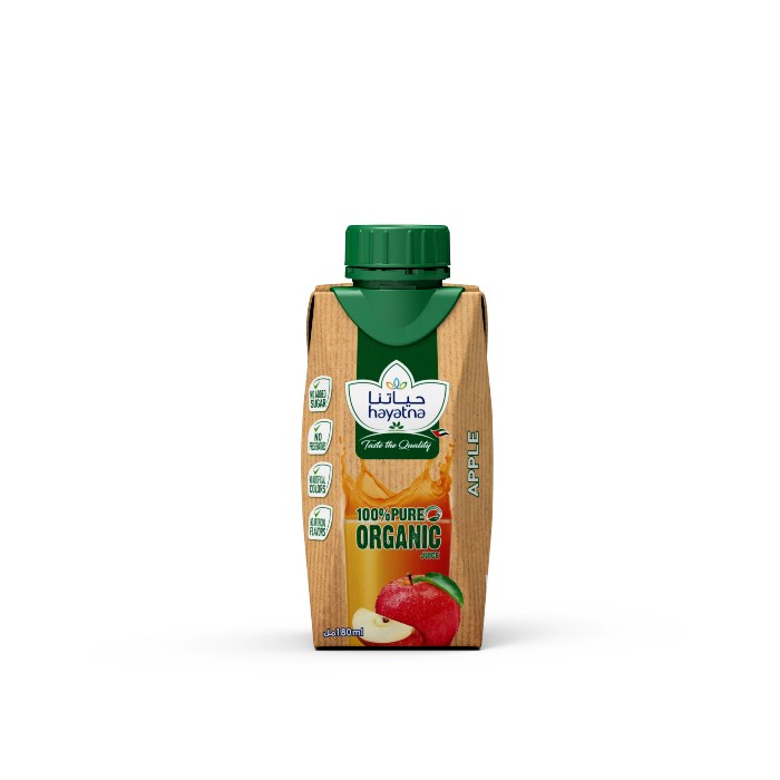 Hayatna Organic UHT Apple Juice 180ml
