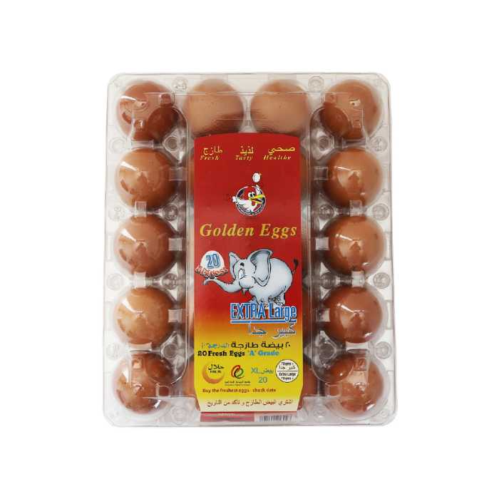 Brown Extra Large Eggs Box