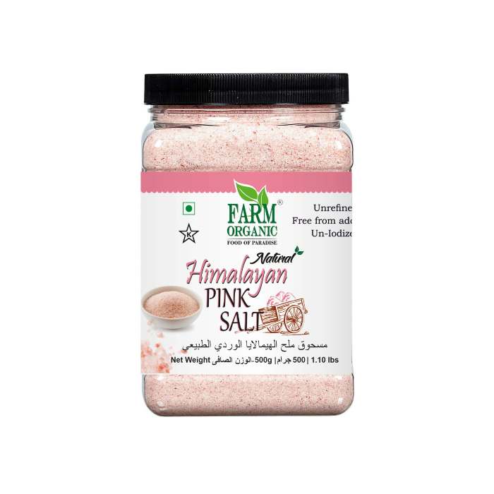 Farm Organic Natural Himalayan Pink Salt Powder
